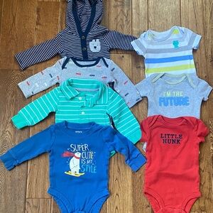 Carter's Boys Onesie Bundle Size 3 Months